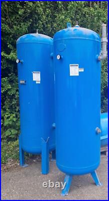 1 Used CSC SRL 500L Litres Blue Vertical Tank Air Receiver Compressor 1 Used CSC SRL 500L Litres Blue Vertical Tank Air Receiver Compressor