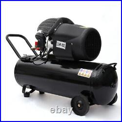 100 Litre Air Compressor 3.5HP 14.6CFM Engine Workshop with 5 Piece Air Tool Kit