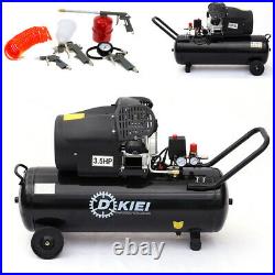 100 Litre Air Compressor & 5Piece Tool Kit 14.6CFM 3.5HP Mobile Powerful Machine