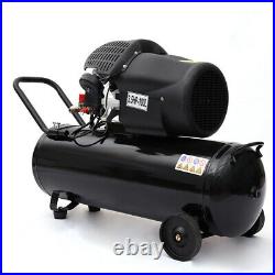 100 Litre Air Compressor & 5Piece Tool Kit 14.6CFM 3.5HP Mobile Powerful Machine