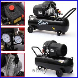 100 Litre Air Compressor & 5Piece Tool Kit 14.6CFM 3.5HP Mobile Powerful Machine