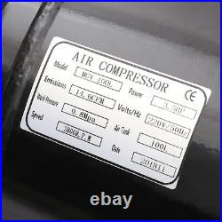 100 Litre Powerful Air Compressor 3.5HP 14.6CFM 100L for Workshop Garage Medical
