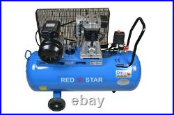 100L Ltr Litre Air Compressor 8 CFM 3HP 8 Bar Engine Gauge Portable 115 psi 220v