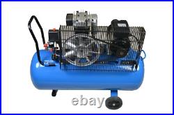 100L Ltr Litre Air Compressor 8 CFM 3HP 8 Bar Engine Gauge Portable 115 psi 220v