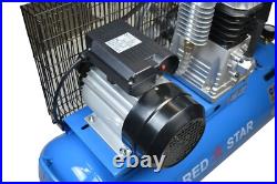 100L Ltr Litre Air Compressor 8 CFM 3HP 8 Bar Engine Gauge Portable 115 psi 220v