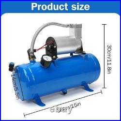 120 Psi Air Compressor With 6 Liter Tank For Air Horn Train Truck Rv With5m Hose