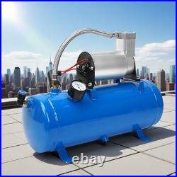 120 Psi Air Compressor With 6 Liter Tank For Air Horn Train Truck Rv With5m Hose