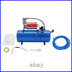 12V Air Compressor 100Psi + Universa 6 Liter Tank For Air Horn Truck RV Durable