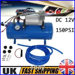 12V Air Compressor Truck Pickup On Board Air Horn 150PSI DC With 6 Liter Tank UK