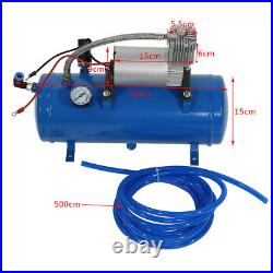 12V DC 150PSI Air Compressor Kit For Air Horn With Pressure Switch 6 LITER Tank