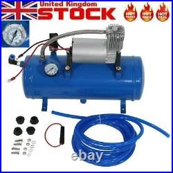 12V DC 150PSI Air Compressor Kit For Air Horn With Pressure Switch 6 LITER Tank