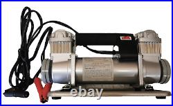 12v Twin Cylinder air compressor 150 litre per min 150 psi cars boats etc