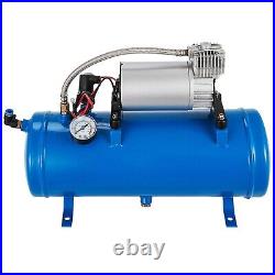 150 Psi DC 12v Air Compressor With 6 Litre Tank For Train Horns Free Shipping