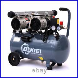 1500w Silent Portable 50L Litre Air Compressor 3.5HP Oil Free 8 Bar / Low Noise 1500w Silent Portable 50L Litre Air Compressor 3.5HP Oil Free 8 Bar / Low Noise