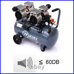 1500w Silent Portable 50L Litre Air Compressor 3.5HP Oil Free 8 Bar / Low Noise