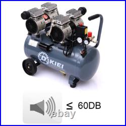 1500w Silent Portable 50L Litre Air Compressor 3.5HP Oil Free 8 Bar / Low Noise 1500w Silent Portable 50L Litre Air Compressor 3.5HP Oil Free 8 Bar / Low Noise