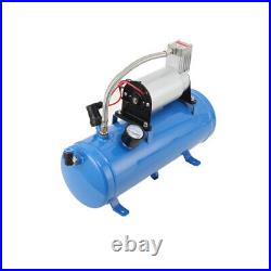 150dB Air Compressor 4 Trumpet With 6 Liter Tank 12V Train Air Horn Kit 150PSI