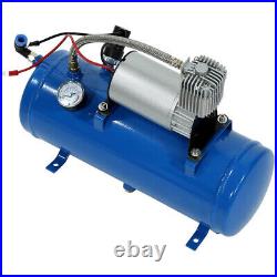 150psi 12V Air Compressor & 6 Liter Tank Tyre Inflator Pump For Air Horn Train