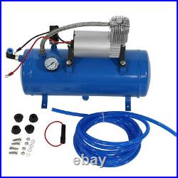 150psi 12V Air Compressor & 6 Liter Tank Tyre Inflator Pump For Air Horn Train