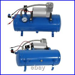 150psi 12V Air Compressor & 6 Liter Tank Tyre Inflator Pump For Air Horn Train