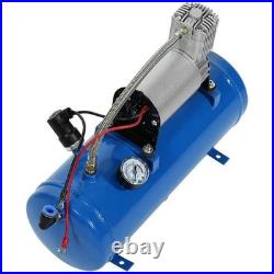 150psi 12V Air Compressor With 6 Liter Tank Tyre Inflator Pump For Air Horn 150psi 12V Air Compressor With 6 Liter Tank Tyre Inflator Pump For Air Horn