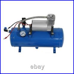 150psi 12V Air Compressor With 6 Liter Tank Tyre Inflator Pump For Air Horn 150psi 12V Air Compressor With 6 Liter Tank Tyre Inflator Pump For Air Horn