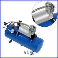 150psi 12V Air Compressor With 6 Liter Tank Tyre Inflator Pump For Air Horn 150psi 12V Air Compressor With 6 Liter Tank Tyre Inflator Pump For Air Horn