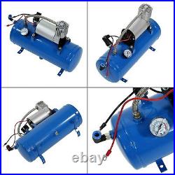 150psi 12V Air Compressor With 6 Liter Tank Tyre Inflator Pump For Air Horn Tra