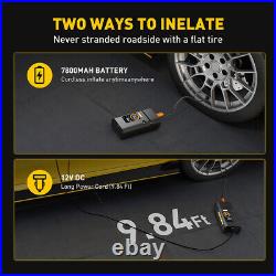 1x 12V Car Tyre Inflator Pump Digital Portable Tyre Air Compressor Pump Electric