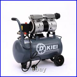 2.5 hp Silent Inflator Pump Powerful 25 litre air tank oil-free pump compressor