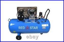 200L Air Compresso Ltr Litre 8 CFM 4HP 8 Bar Engine Gauge Portable 115 psi 220v