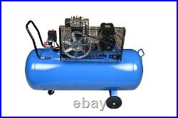 200L Air Compresso Ltr Litre 8 CFM 4HP 8 Bar Engine Gauge Portable 115 psi 220v