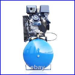 200L Ltr Litre Air Compressor 145 psi 14hp 29CFM 10BAR Petrol Belt Twin Cylinder