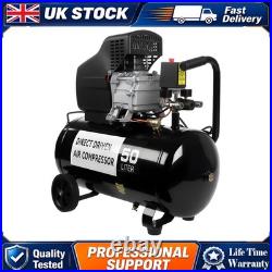 230 Volt Air Compressor UK Mains 50 Litre Tank 1800W Motor Direct Drive