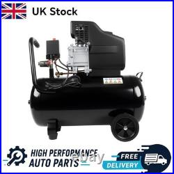 230V Electric Air Compressor UK Plug 50 Litre Single Stage Pump 1800W Motor Unit
