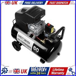 230V Electric Air Compressor UK Plug 50 Litre Single Stage Pump 1800W Motor Unit