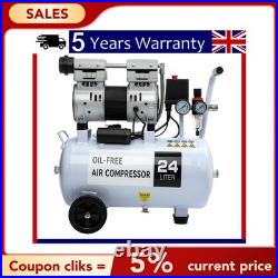24 Litre Air Compressor 1HP 9.6 CFM Bimson Power Oil Free UK 900W 1600 PR