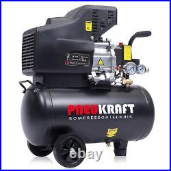 24 Litre Air Compressor 9.6 CFM, 2.5 HP 8 Bar with Wheels Powerful Machine