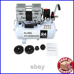 24 Litre Air Compressor Low Noise Bimson Power 900W 80 L/min 118 PSI 9.6 CFM