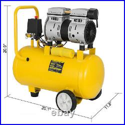 24 Litre Air Compressor Oil free Silent Portable 600W 116psi/8Bar 4CFM 230V
