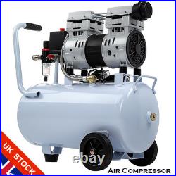 24L Air Compressor Litres Oil Free Low Noise 1.0 HP 8Bar 116psi 900W 80L/Min