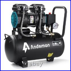 24L Air Compressor Oil Free 8Bar 1500W 1.5HP 24 Litre Low Noise Oil Free