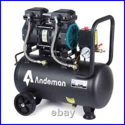 24L Air Compressor Oil Free 8Bar 1500W 1.5HP 24 Litre Low Noise Oil Free