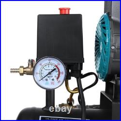 24L Air Compressor Oil Free 8Bar 1500W 1.5HP 24 Litre Low Noise Oil Free