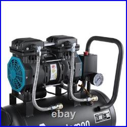 24L Air Compressor Oil Free 8Bar 1500W 1.5HP 24 Litre Low Noise Oil Free