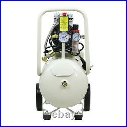 24L Ltr Litre Air Compressor Silent Portable Oil Free 1HP 100PSI 7BAR 230v