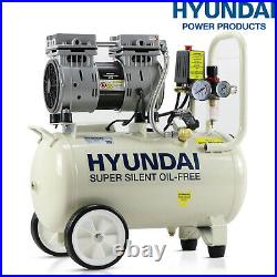 24L Ltr Litre Air Compressor Silent Portable Oil Free 1HP 100PSI 7BAR 230v