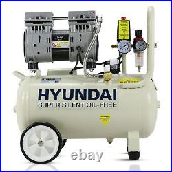 24L Ltr Litre Air Compressor Silent Portable Oil Free 1HP 100PSI 7BAR 230v