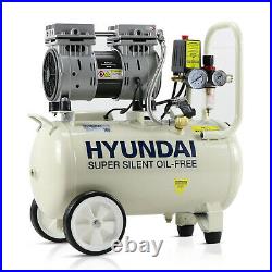 24L Ltr Litre Air Compressor Silent Portable Oil Free 1HP 100PSI 7BAR 230v