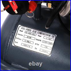 25 Litre 2.5 HP Portable Garage Oilless Silent Air Compressor 8 CFM 60db
